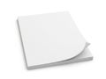 Stack of white paper sheets isolated on white background Royalty Free Stock Photo