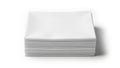 Stack of white paper sheets isolated on white background Royalty Free Stock Photo