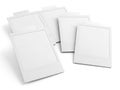 Stack of white paper sheets isolated on white background Royalty Free Stock Photo