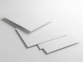 Stack of white paper sheets isolated on white background Royalty Free Stock Photo