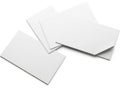 Stack of white paper sheets isolated on white background Royalty Free Stock Photo
