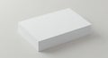 Stack of White Paper Sheets on Light Gray Surface Royalty Free Stock Photo