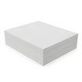 Stack of white paper sheets neatly arranged on a flat surface Royalty Free Stock Photo