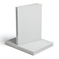 A stack of white paper sheets neatly arranged on a flat surface Royalty Free Stock Photo