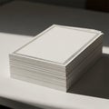 A stack of white paper sheets Royalty Free Stock Photo
