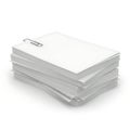 A stack of white paper sheets neatly arranged on a surface Royalty Free Stock Photo