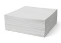 Stack of white paper sheets on a plain background Royalty Free Stock Photo