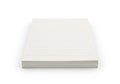 Stack of white paper sheets on a plain white background Royalty Free Stock Photo