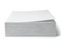 A stack of white paper sheets on a plain background Royalty Free Stock Photo