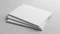A stack of white paper sheets on a plain surface Royalty Free Stock Photo