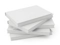 Stack of white paper sheets ready for use Royalty Free Stock Photo