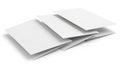 Stack of white papers isolated on white background Royalty Free Stock Photo