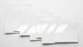 Stack of white papers isolated on white background Royalty Free Stock Photo