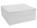 A stack of white papers isolated on white background Royalty Free Stock Photo