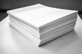 stack of white papers ready for printing flyers Royalty Free Stock Photo