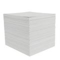 Stack of white perforated paper sheets Royalty Free Stock Photo