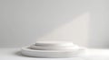 Stack of White Plates on White Table