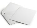 Stack of white printer paper on desk Royalty Free Stock Photo