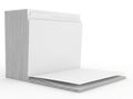 Stack of white printer paper Royalty Free Stock Photo