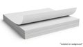 Stack of white printer paper isolated on white background Royalty Free Stock Photo
