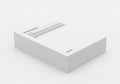 Stack of white printer paper Royalty Free Stock Photo