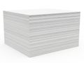 Stack of white printer paper ready for use Royalty Free Stock Photo