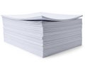 Stack of white printer paper ready for use Royalty Free Stock Photo