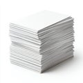 Stack of white printer paper sheets on plain background Royalty Free Stock Photo