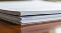 A stack of white printer paper Royalty Free Stock Photo