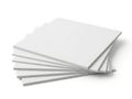 Stack of white printer papers ready for use Royalty Free Stock Photo