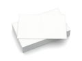 Stack of white pristine paper sheets Royalty Free Stock Photo