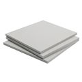 Stack of white rectangular objects on a white background Royalty Free Stock Photo