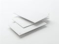 A stack of white rectangular objects with slightly visible edges Royalty Free Stock Photo