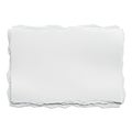 Stack of White Torn Paper Sheets isolated on white background ripped edges Royalty Free Stock Photo