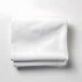 Stack of white towels isolated on white background Royalty Free Stock Photo