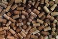 Stack of Wine Corks, close up Royalty Free Stock Photo