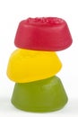 A stack of wine gums Royalty Free Stock Photo