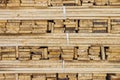 A stack of wood lumbers Royalty Free Stock Photo