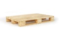 Stack of wood pallets isolated on a white. 3d