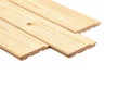 Stack wood plank isolated on white background