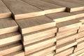 Stack of wood planks