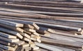 Stack of wooden bars Royalty Free Stock Photo