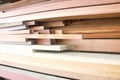 Stack of wooden bars Royalty Free Stock Photo