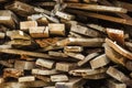 Stack of wooden bars Royalty Free Stock Photo