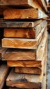 Stack of Wooden Boards Royalty Free Stock Photo