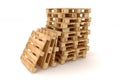 Stack of wooden pallets. Royalty Free Stock Photo