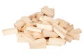 Stack of wooden rectangular blocks