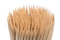 Stack of wooden toothpicks Royalty Free Stock Photo