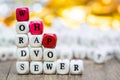 Stack of Words have power dice puzzle Royalty Free Stock Photo