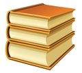 Stack of yellow books